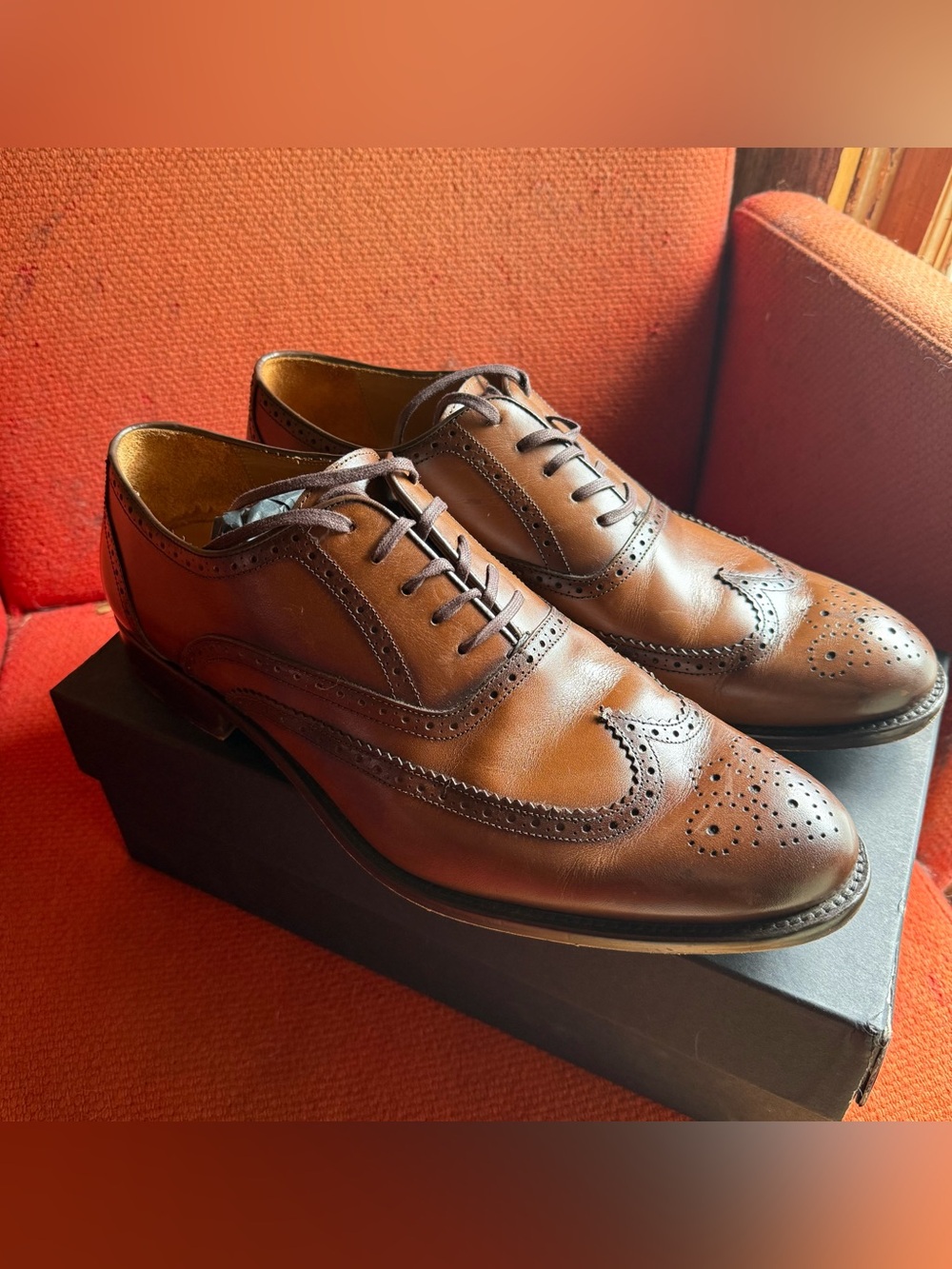 Men’s Leather Dress Shoes - Cinnamon Aviator